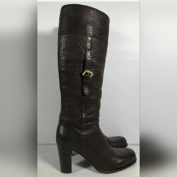 【lemon】Prada Leather Boots Prada Zipped Leather Boots | Blue | FARFETCH